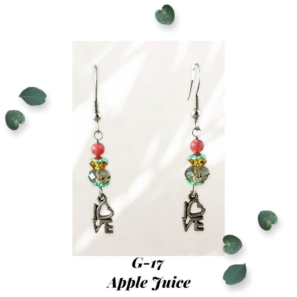 Apple Juice - Sweet Dollop of Love Collection - Dangle Earrings